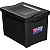 Caixa Plástica Multiuso Médio Preto Organizador 30l - Imagem 1