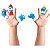 Conjunto Os Smurfs Little Figs Com 5 Miniaturas De Vinil 6cm - Imagem 3