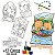 Brinquedo Para Colorir Capivara Kit Pintura Com Telas, Cards, Pincel E Tintas - Imagem 2