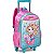 Mochila Infantil Com Rodinha Sereias G Com Estojo E Lancheira - Kit Completo - Imagem 4