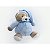 Pelucia Urso Nino Azul Bebe 22cm - Imagem 5