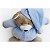 Pelucia Urso Nino Azul Bebe 22cm - Imagem 7