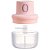 Mini Triturador De Alimentos Sem Fio 250ml Portatil Cor:rosa - Imagem 1