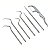 Conjunto 7 Peças Higiene Limpeza Bucal Limpeza Aço Inox - Imagem 6