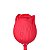 Vibrador Pontog Clitóris Vai E Vem Formato Rosa Usb Vermelho - Imagem 6