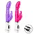 Vibrador Duplo Coelhinho Ponto G Clitóris Usb 16cm Cor:roxo - Imagem 1