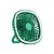 Mini Ventilador Mesa Luz Ring Light Usb Portátil Cor:verde - Imagem 2