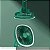 Mini Ventilador Mesa Luz Ring Light Usb Portátil Cor:verde - Imagem 3