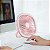 Mini Ventilador  Mesa Luz Ring Light Usb Portátil Cor:rosa - Imagem 2