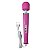 Vibrador Silencioso Varinha Mágica Siliconetexturizado Rosa - Imagem 1