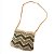 Bolsa Artesanal Lateral Listrada Transversal  Cor:verde - Imagem 1