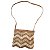 Bolsa Artesanal Lateral Listrada Transversal Cor:marrom - Imagem 1