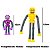 Robo Pop It Tubo Luz Led Estica Puxa Gruda Boneco Amarelo - Imagem 5