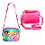 Kit Estojo, Lancheira E Mochila Princesa De Rodinhas Rosa - Imagem 3