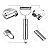 Kit 2 Utensílios Aço Inox Descascador Legumes Frutas - Imagem 2