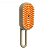 Escova Tira Pelo Vapor Retrátil Pet Usb Recarregável Laranja - Imagem 1