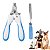 Alicate Pet Tesoura Corte De Unhas Com Lixa Cor:azul - Imagem 1