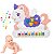 Teclado Piano Musical Bebe Brinquedo Infantil Divertido Som - Imagem 1