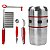Espremedor Amassador Cortador De Frutas Verduras Aço Inox - Imagem 2