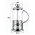 Cafeteira Prensa Francesa Infusor Vidro E Aço Inox 350ml - Imagem 2