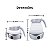 Chaleira Eletrica Dobravel Silicone 600w 110v 600ml Branco - Imagem 2