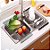 Escorredor De Pia Dobravel Portatil Aço Inox Tamanho:47x30 G - Imagem 8