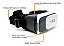 Oculos 3d Realidade Virtual Com Controle Para Celular Jogos - Imagem 5