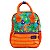 Mochila De Costas Bolsa Baby Masculina Monstrinhos Laranja - Imagem 1