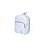 Mochila Costas Feminina Brilhosa Glitter Passeio Cor:branco - Imagem 1