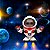Brinquedo Astronauta Robô Dançarino Luz Som Diversão - Imagem 2
