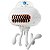 Mini Ventilador Elétrico Portátil Flexível Polvo Cor:branco - Imagem 2