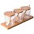 Jogo 3 Potes De Tempero Bambu - Com Tampa Colher E Base 300ml - Imagem 1
