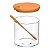 Jogo 3 Potes De Tempero Bambu - Com Tampa Colher E Base 300ml - Imagem 5
