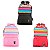 Mochila Juvenil Colorida Listrada Escola Passeio Cor:vinho - Imagem 2