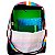 Mochila Juvenil Colorida Listrada Escola Passeio Cor:vinho - Imagem 4