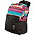 Mochila Juvenil Colorida Listrada Escola Passeio Cor:vinho - Imagem 6
