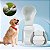 Bebedouro Dobrável Para Pets Silicone 300ml Flexível Branco - Imagem 1
