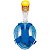 Máscara De Mergulho Com Snorkel Central Piscina Natação Azul - Imagem 2