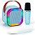 Mini Caixa De Som Microfone Bluetooth Portátil Rgb - Imagem 5