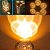 Luminária De Mesa Decorativa Esfera Base Madeira Cristal - Imagem 3