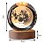 Luminária De Mesa Decorativa Esfera Base Madeira Cristal - Imagem 8