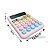 Calculadora Mecânica De Mesa Colorida 12 Dígitos Visor - Imagem 3