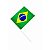 Bandeira De Mão Brasil Dupla Face Com Mastro Festa Jogo - Imagem 4