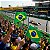 Bandeira De Mão Brasil Dupla Face Com Mastro Festa Jogo - Imagem 5