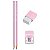 Kit Escolar Rosa Pastel Com Borracha E Apontador - Imagem 3