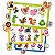 Jogo De Bingo Pre School Bichos Madeira 68 Peças - Imagem 1