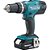 Parafusadeira Makita DHP453X10 Bateria 18v Carregador Bivolt - Imagem 2