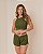 Pijama Feminino Short Doll Canelado Bicolor REF352 short e camiseta - Imagem 3