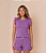 Conjunto Delicata Pijama Feminino com Blusa Regata e Short com Babado - Imagem 1