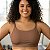 Top esportivo Fitness plus sise com bojo Removivel e Alças ajustáveis Sutiã Top Faixa Academia plus sise alça 18 mm - Imagem 5